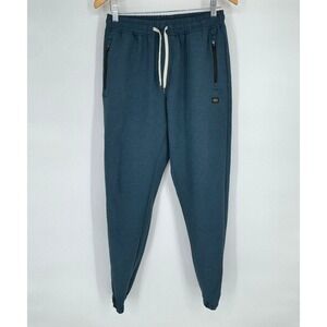 Leg3nd Discovery Mens Blue Joggers Sweatpants Slim Fit‎ Zipper Pockets Blue Sz S